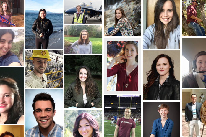 Scholarship winner collage