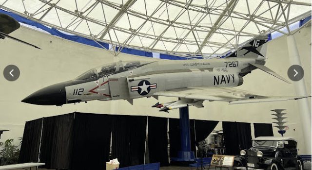 Duke Cunningham and Willie Dricoll's actual F4 Phnatom 112 in which they scored thier first two victories in with VF-96 off the USS Constellation
